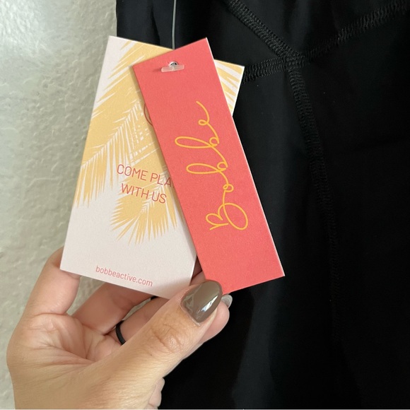 Bobbe Active Athletic Tank Top Mesh Paneled NWT Black - Picture 7 of 7